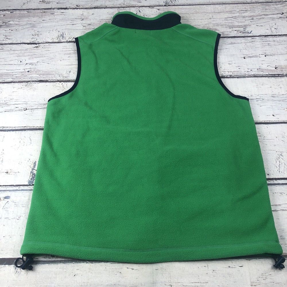 New Vineyard Vines Harbor Fleece Vest Logo Fern Green Small Full Zip NWT - Picture 11 of 11